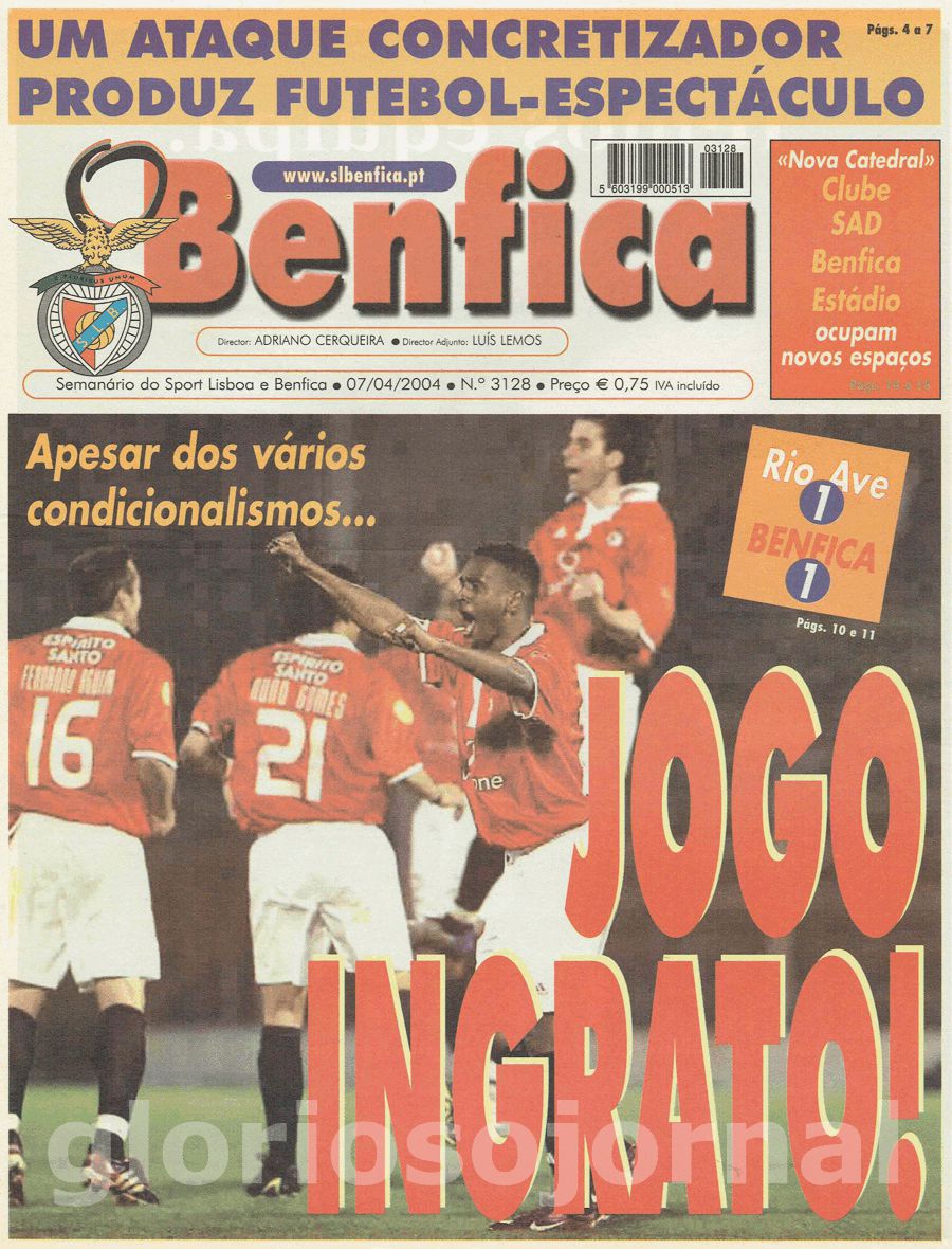 jornal o benfica 3128 2004-04-07